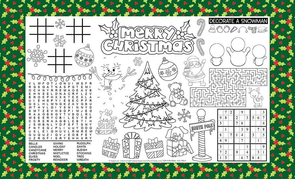 Printable Christmas Placemats For Kids Happiness Is Homemade printable-christmas-placemats-for-kids-happiness-is-homemade