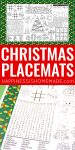Printable Christmas Placemats for Kids