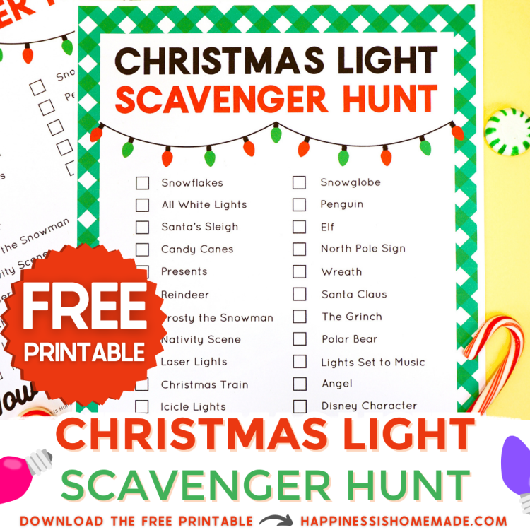 free printable christmas light scavenger hunt
