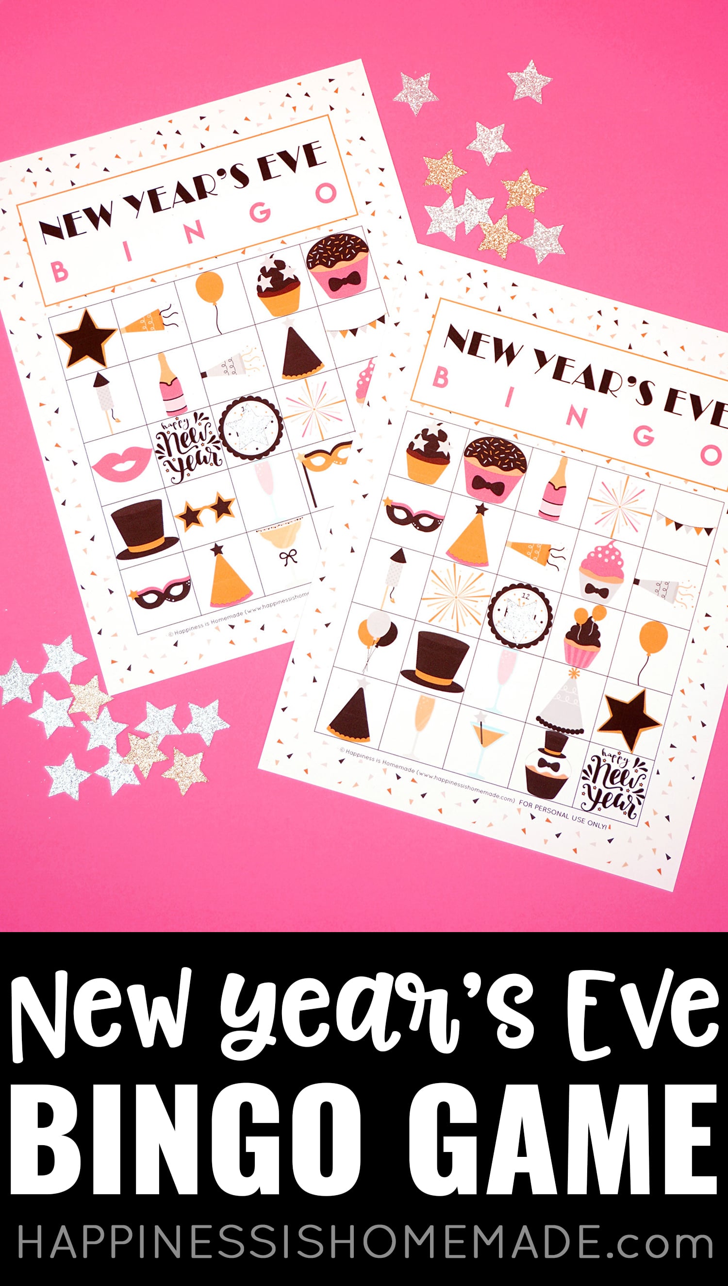 new years eve bingo game printable
