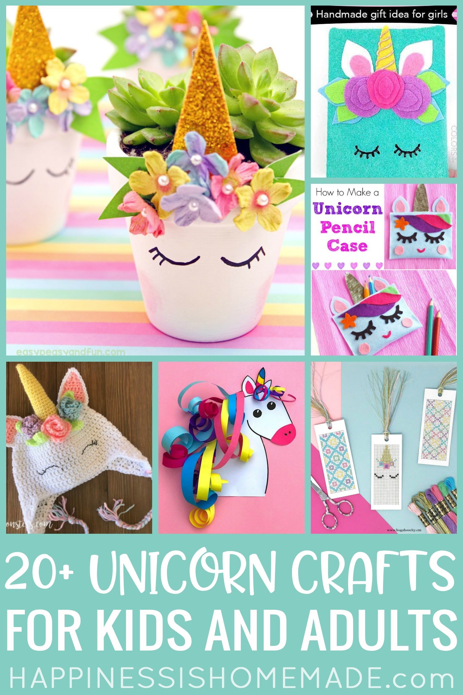 20+ Cute Unicorn Crafts for Kids and Adults - Happiness is Homemade