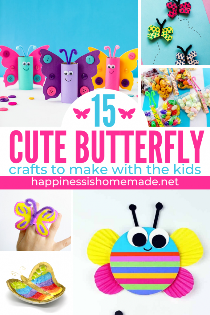 15 cute butterfly crafts to make with the kids