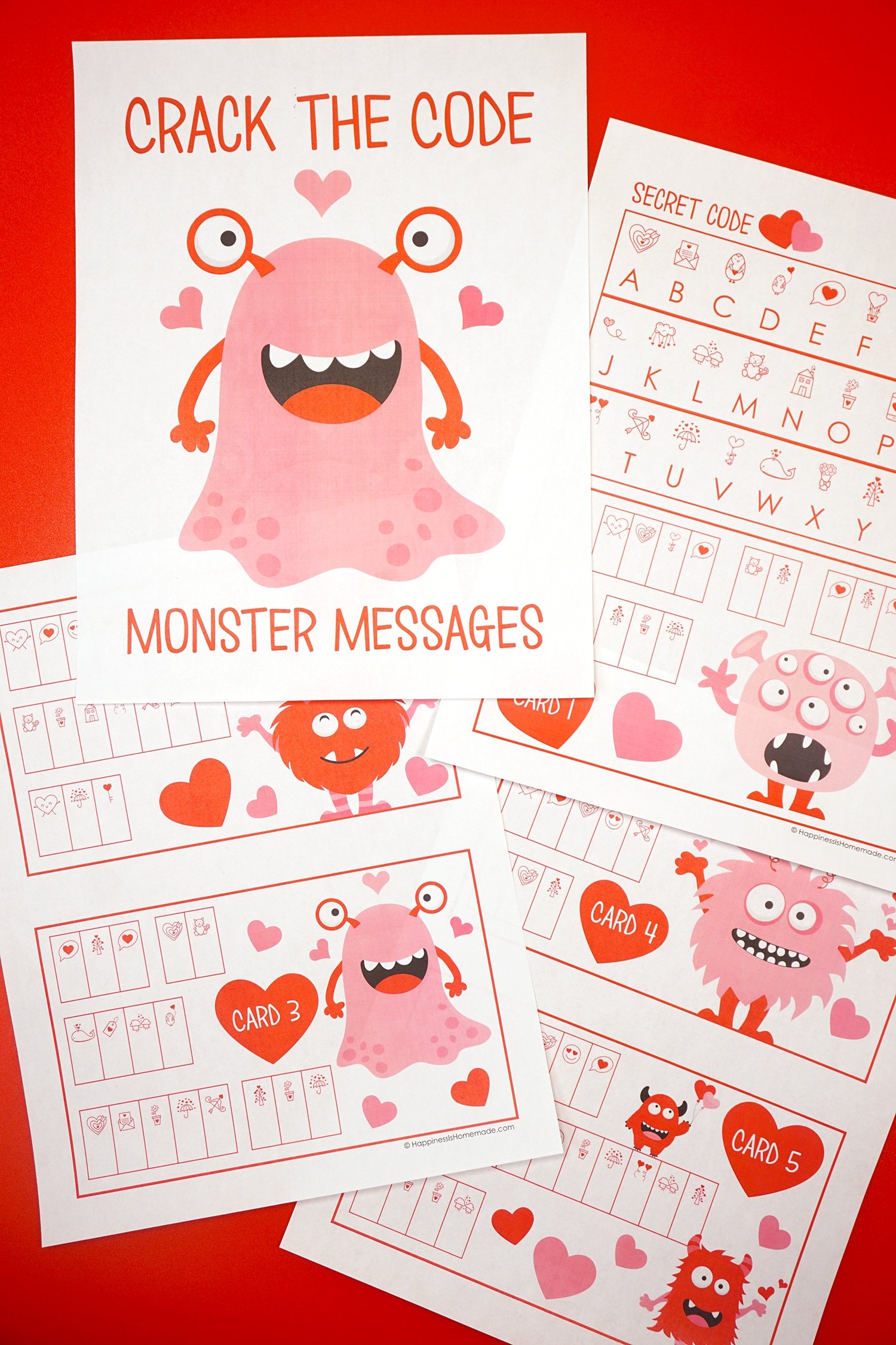 monster crack the code valentines kids game