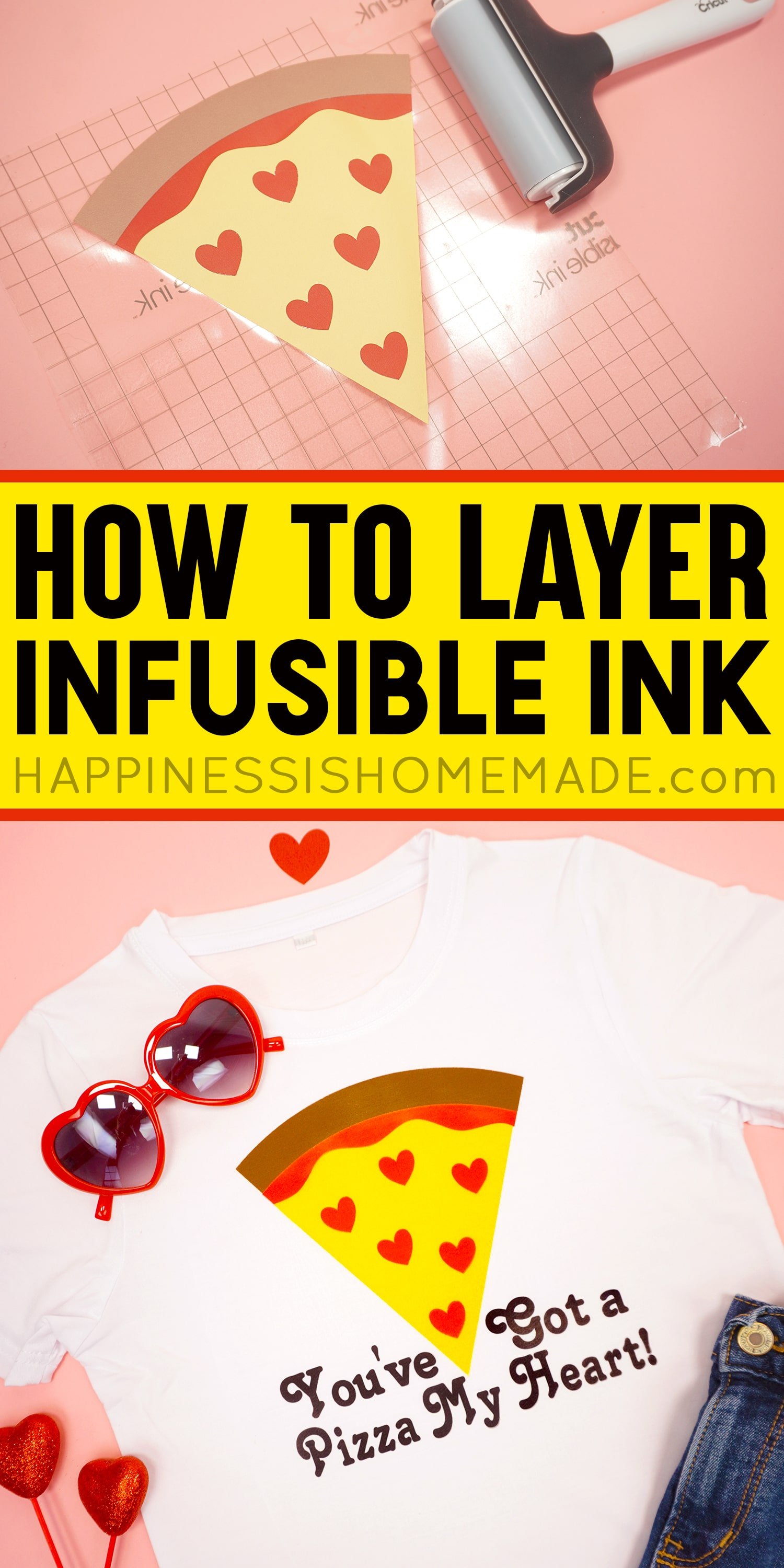 Layering Cricut Infusible Ink: Slice and Set - Hey, Let's Make Stuff