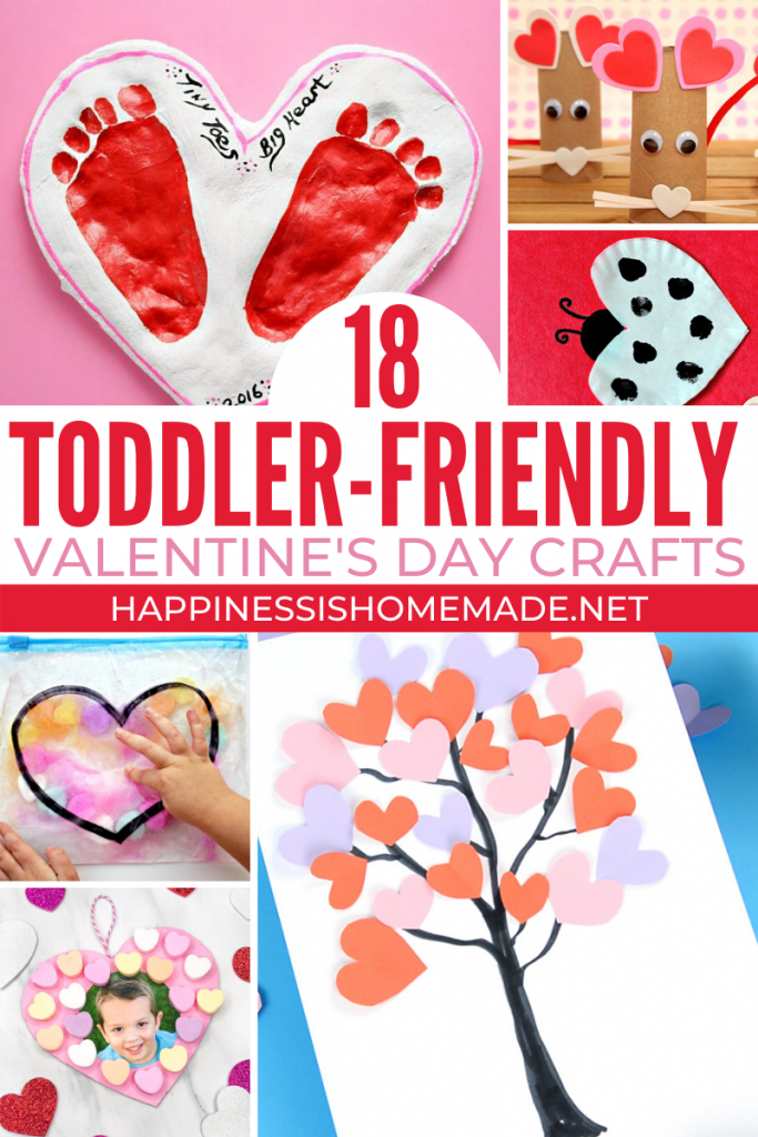 18 toddler friendly valentines day crafts