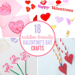 18 toddler friendly valentines day crafts