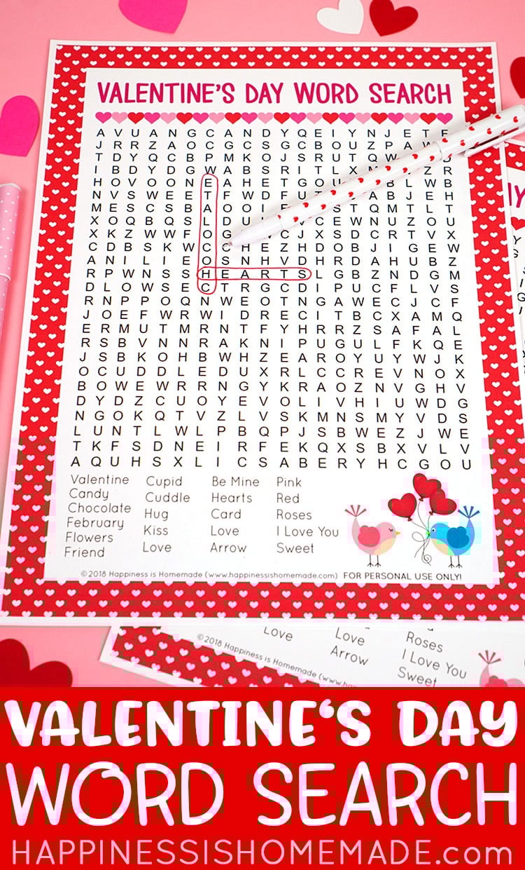 Valentine's Day Word Search
