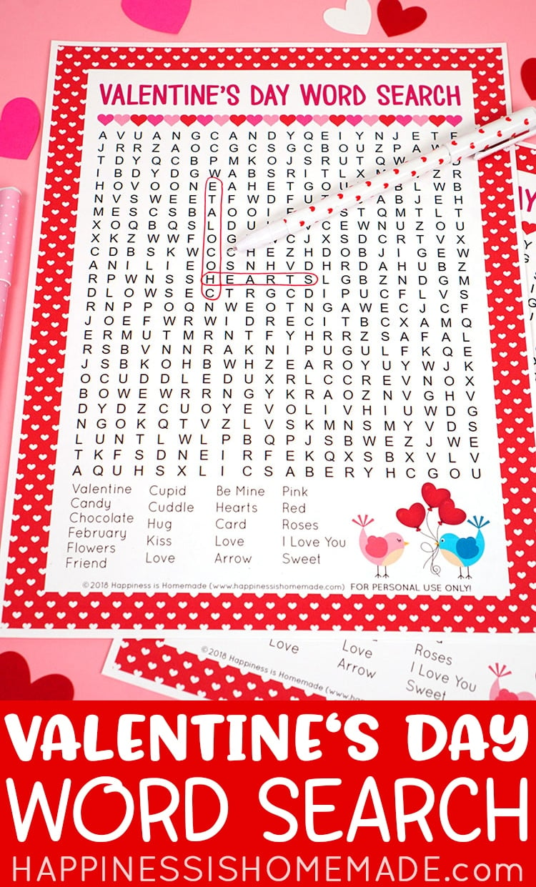 Valentine's Day Word Search