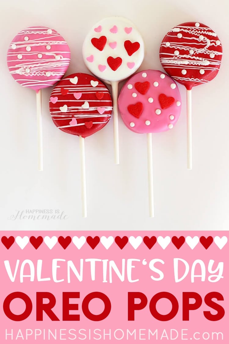 diy valentines day oreo pops 