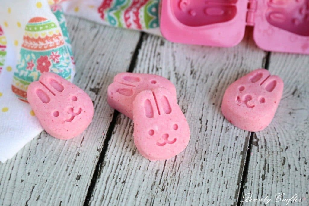 pink bunny bath bombs 