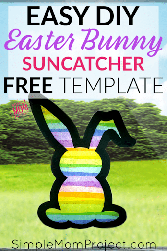 easter bunny suncatcher free template