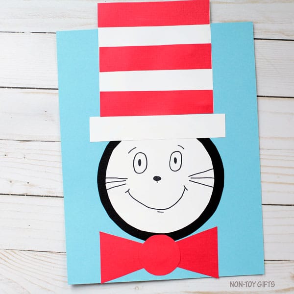 cat in the paper craft for kids 