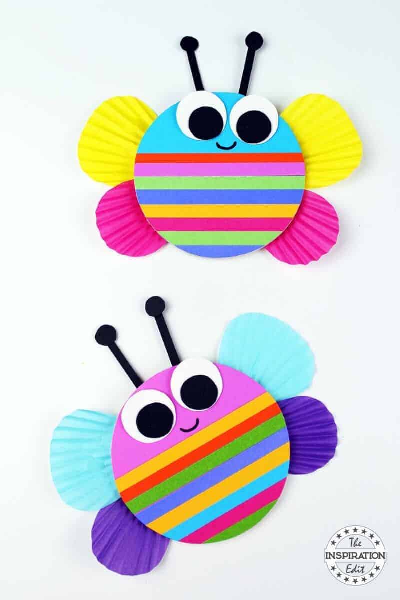 chunky rainbow butterfly crafts