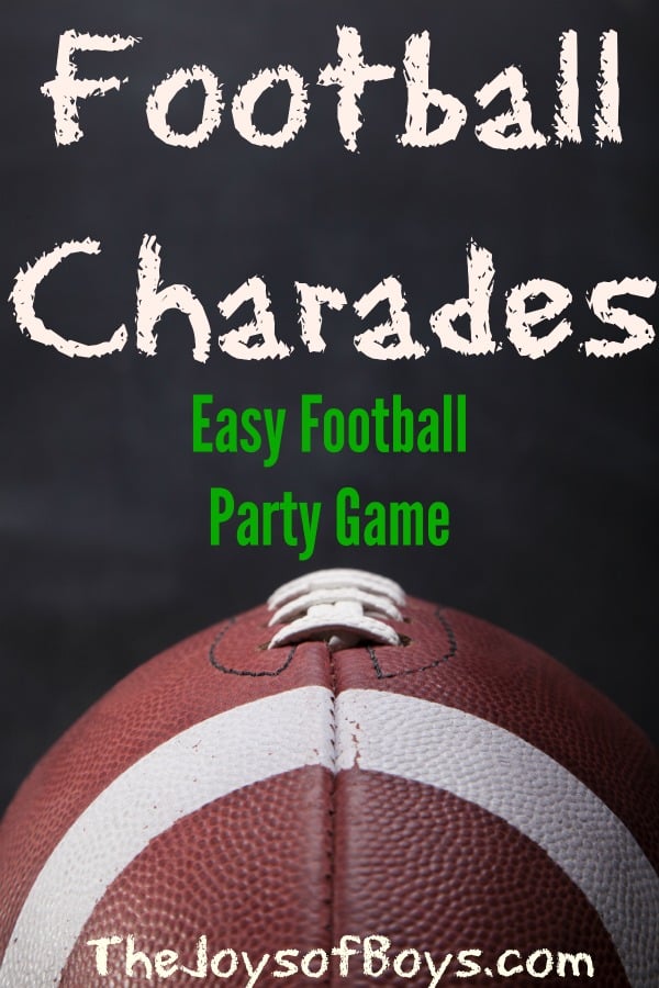 charades easy football party game