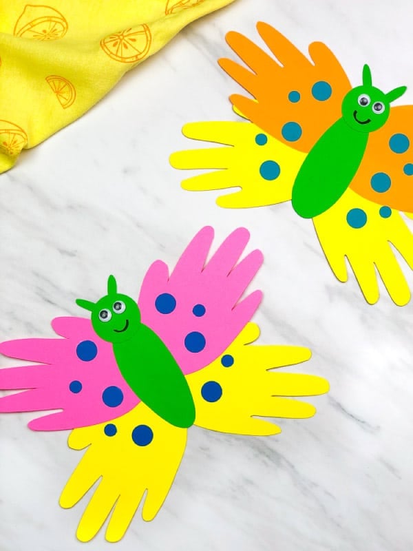 handprint butterfly kids craft