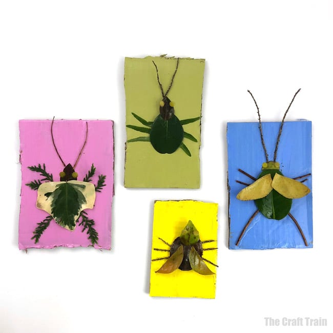 nature art bugs kids craft