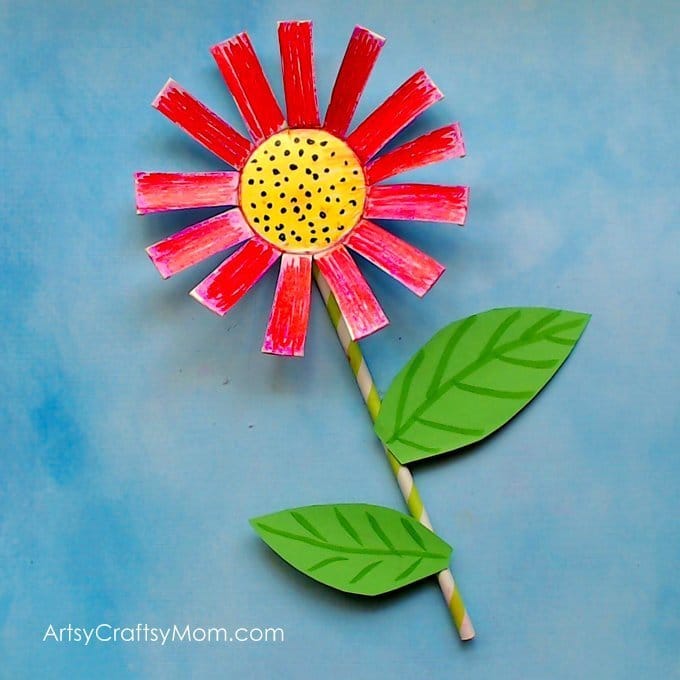 paper cup made into a flower