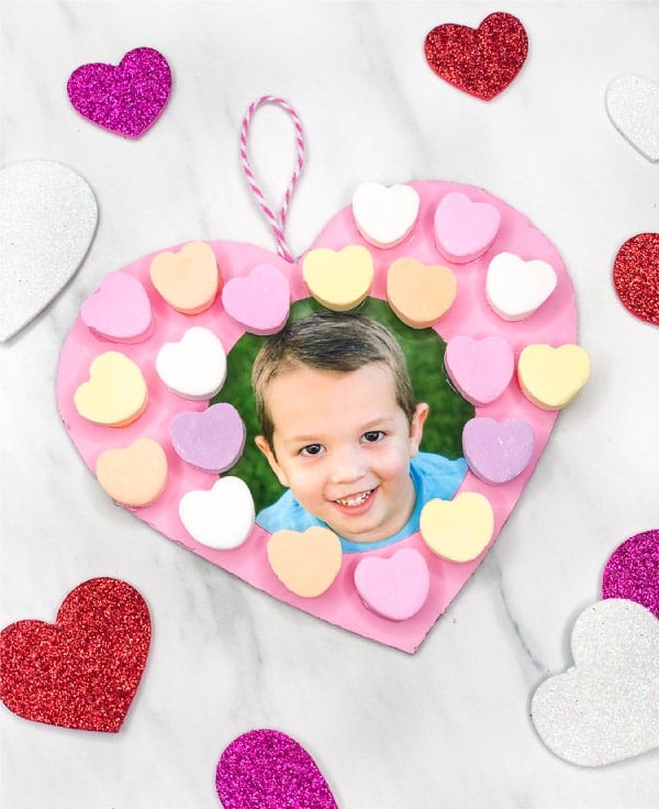 valentines day conversation heart photo frame