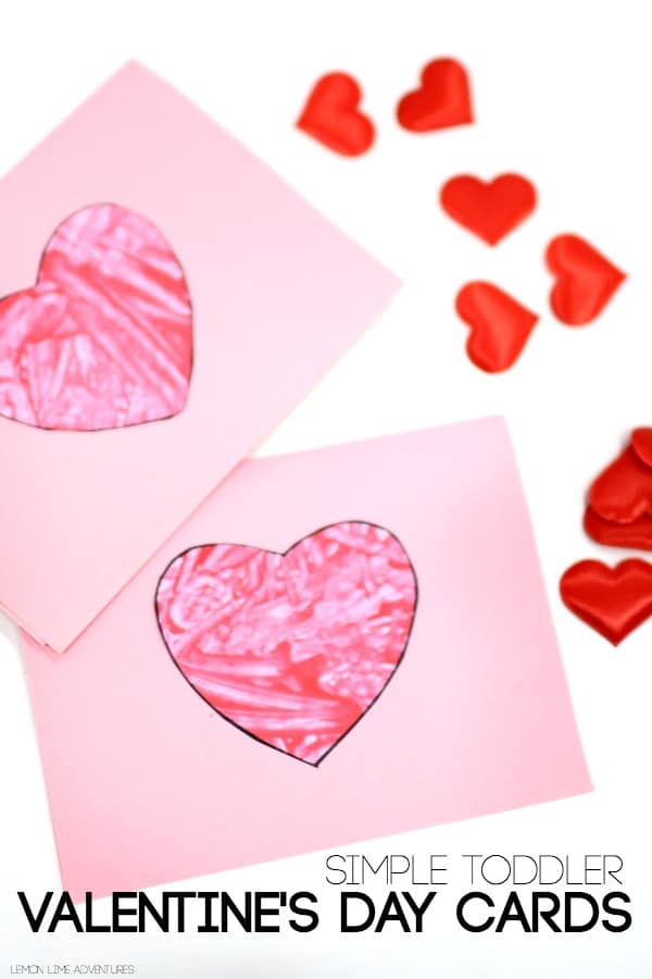 valentines day cards for toddlers with hearts