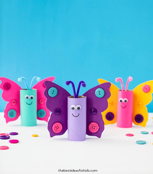 paper toilet paper roll tube butterfly crafts