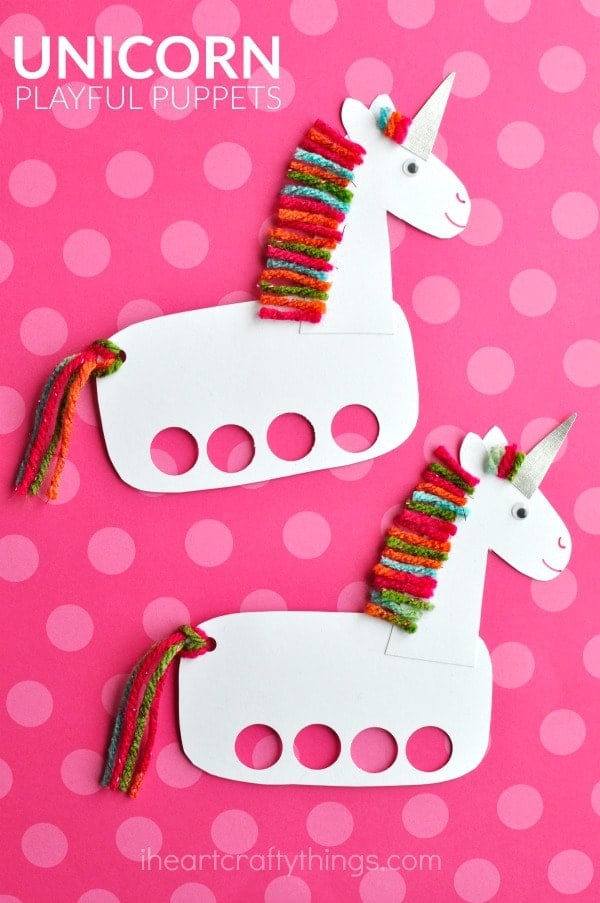 unicorn craft finger puppets