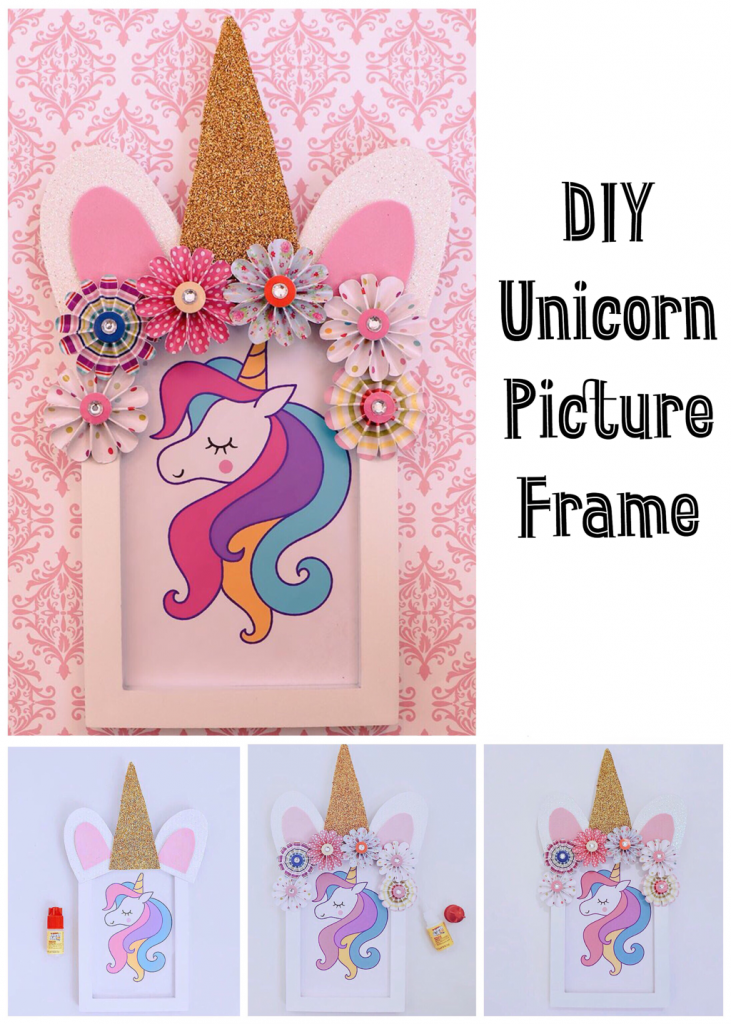 DIY unicorn picture frame