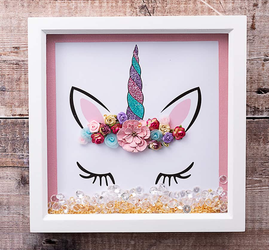 unicorn shadow box sign