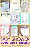 baby shower printable games