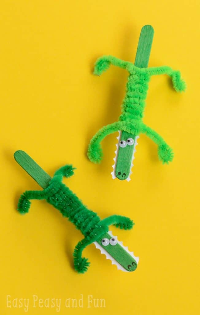 craft stick crocodile crafts for kids