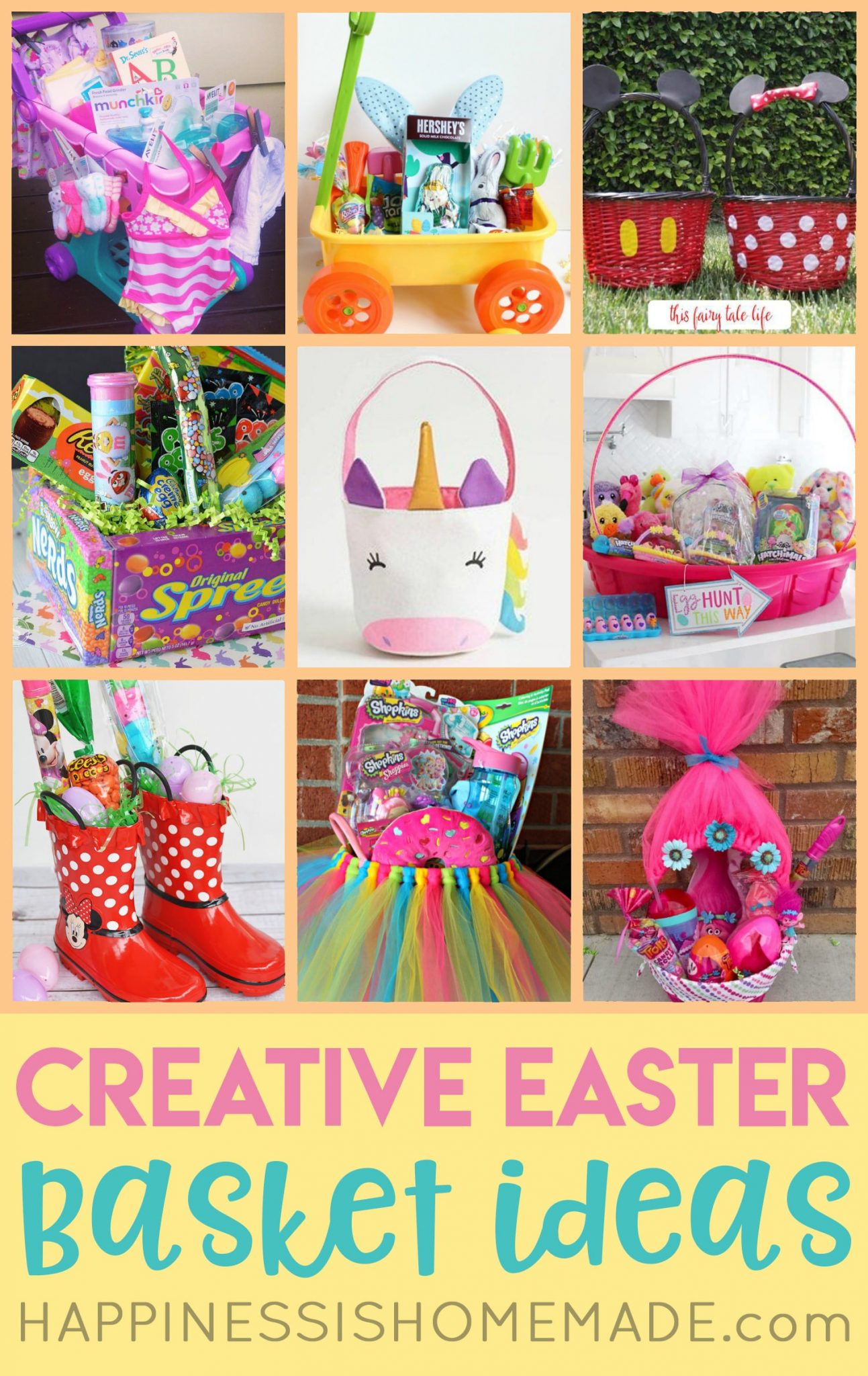 16 Creative Easter Basket Ideas Happiness is Homemade