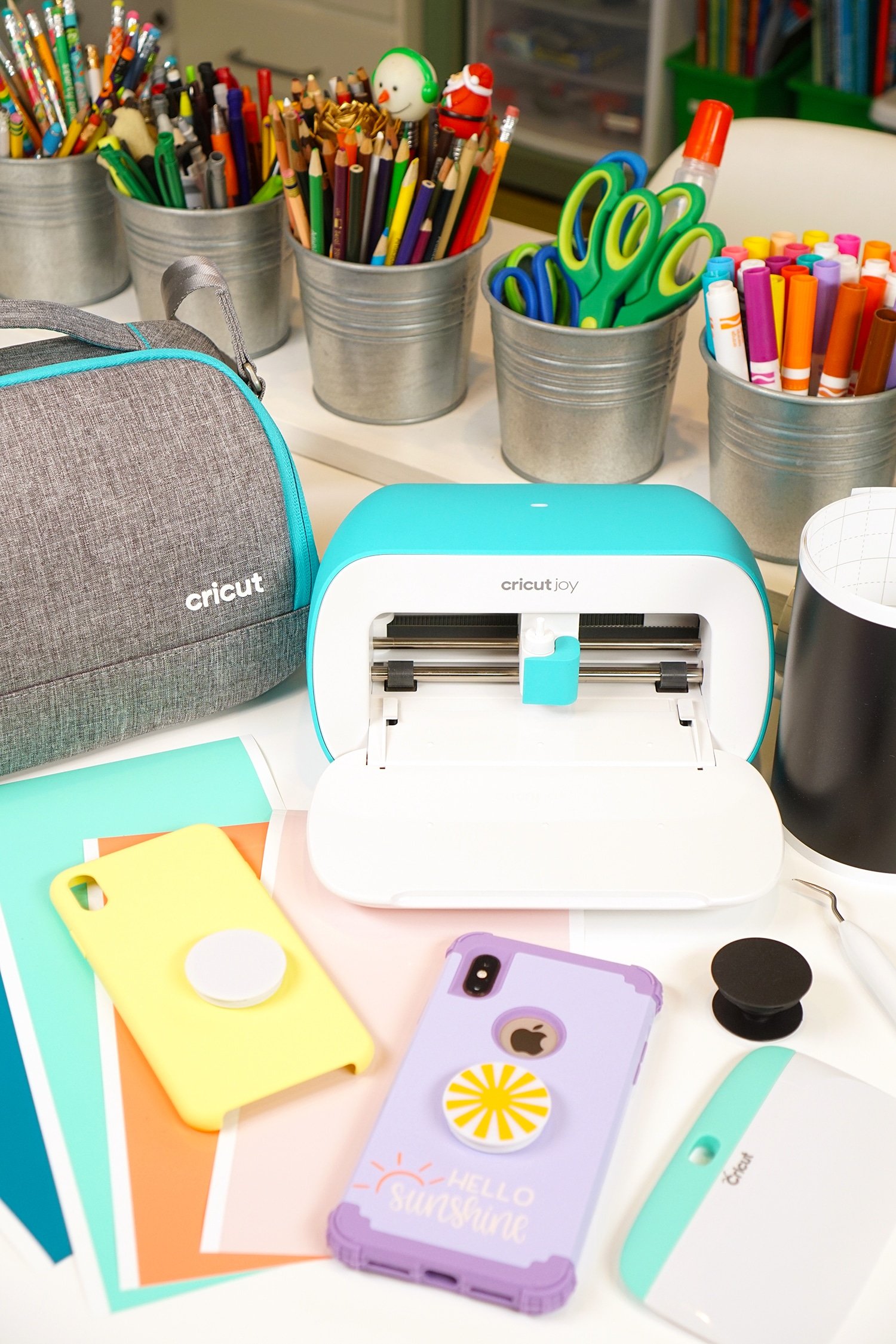 cricut joy in homeschool room