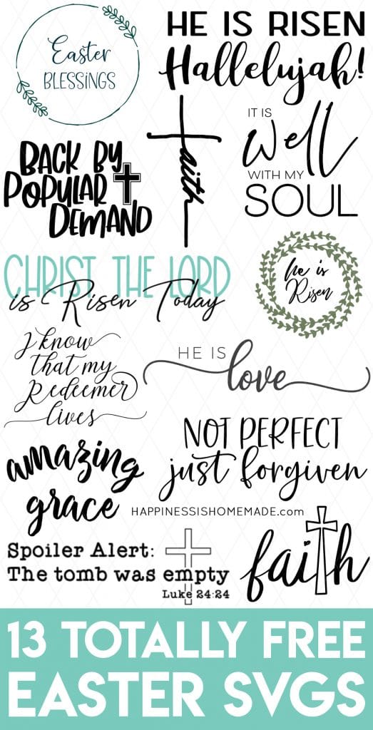 Download Free Religious Easter SVG Files for Cricut & Silhouette - Happiness is Homemade