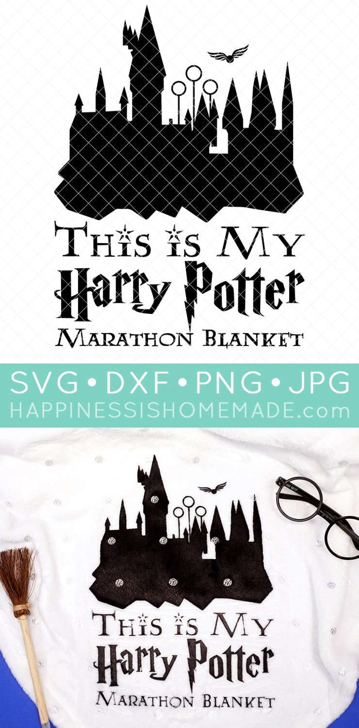 Download Free Harry Potter Svg Marathon Blanket Happiness Is Homemade PSD Mockup Templates