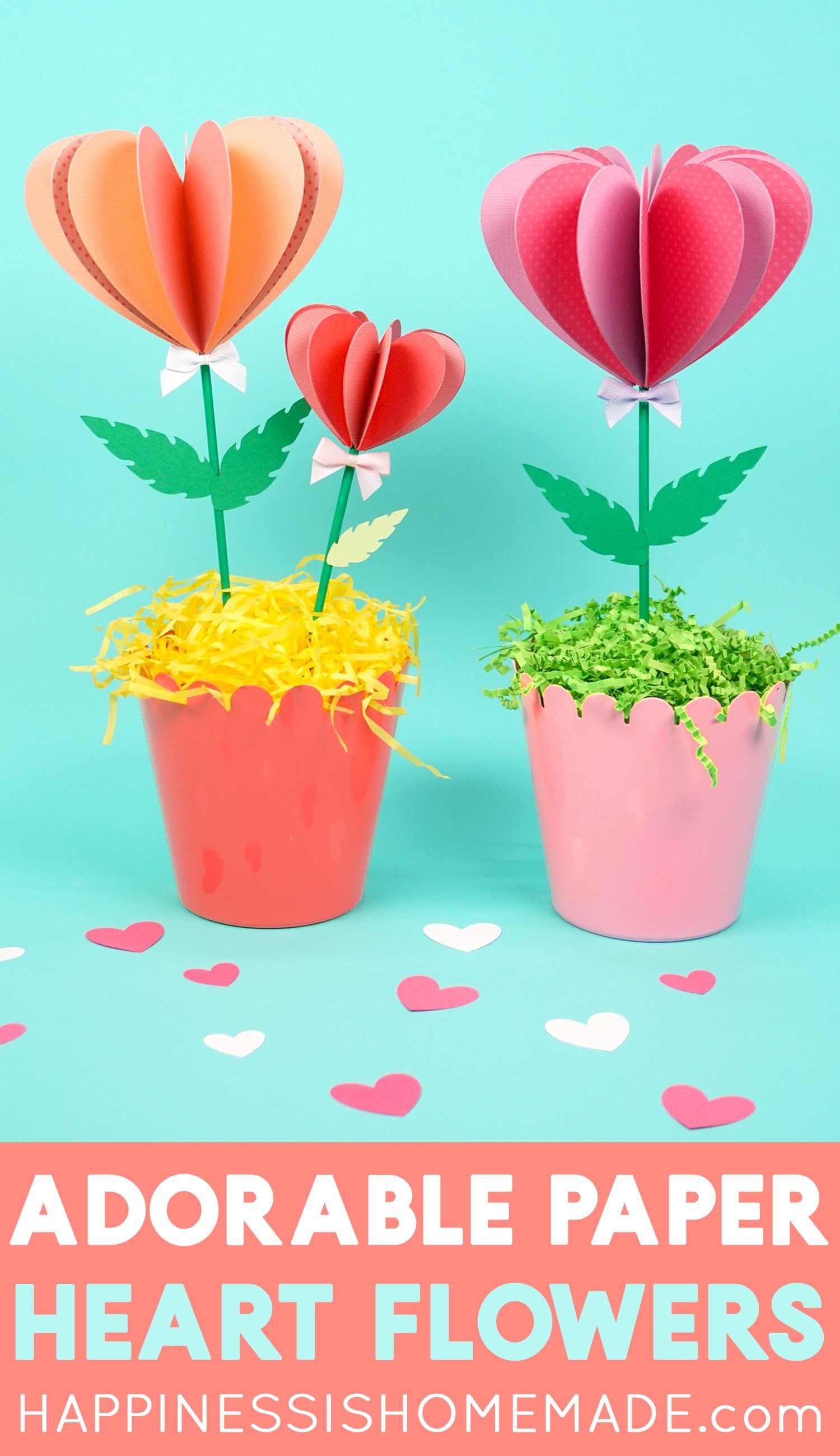 heart paper flower tutorial