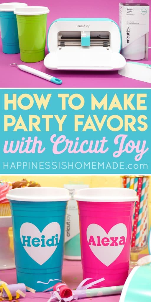 how to make party favors with cricut joy