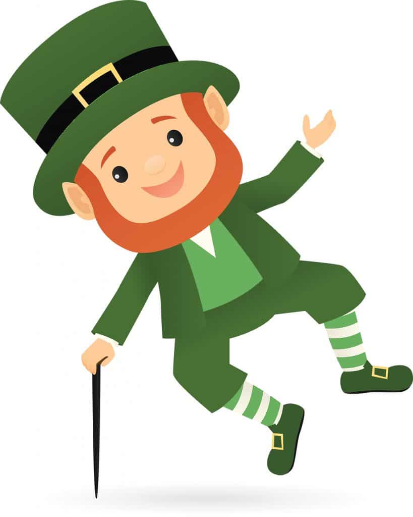 dancing leprechaun paper craft for kids