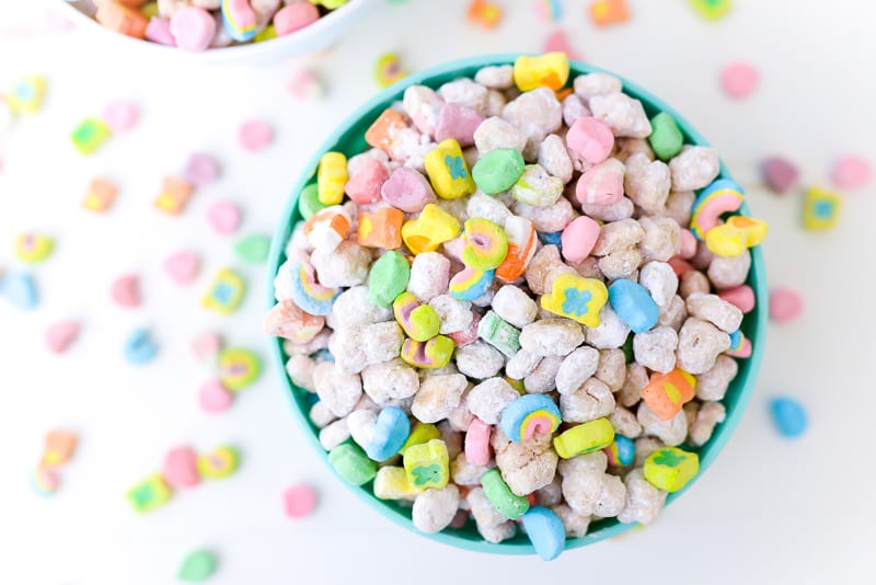 Lucky Charms Muddy Buddies Mix with Marshmallows