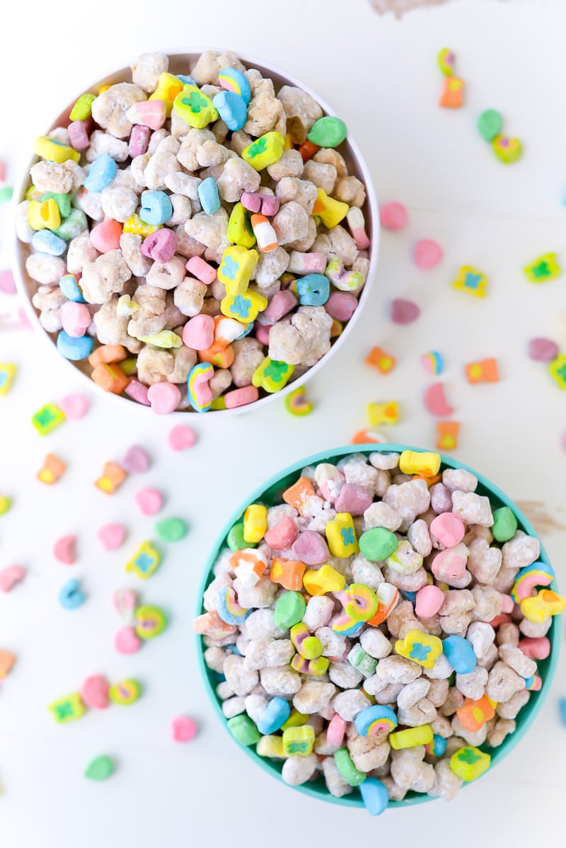 Lucky Charms Muddy Buddies Mix with Lucky Charms Marshmallows