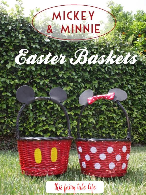 mickey and minnie easter baskets