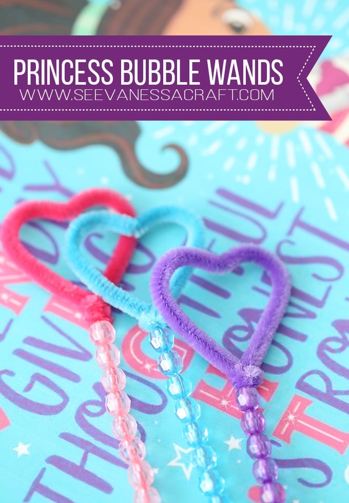 princess bubble wands craft for kids