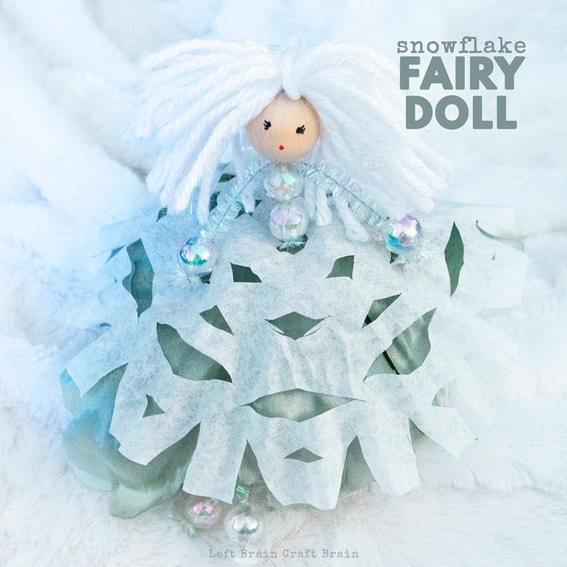 snowflake fairy doll craft