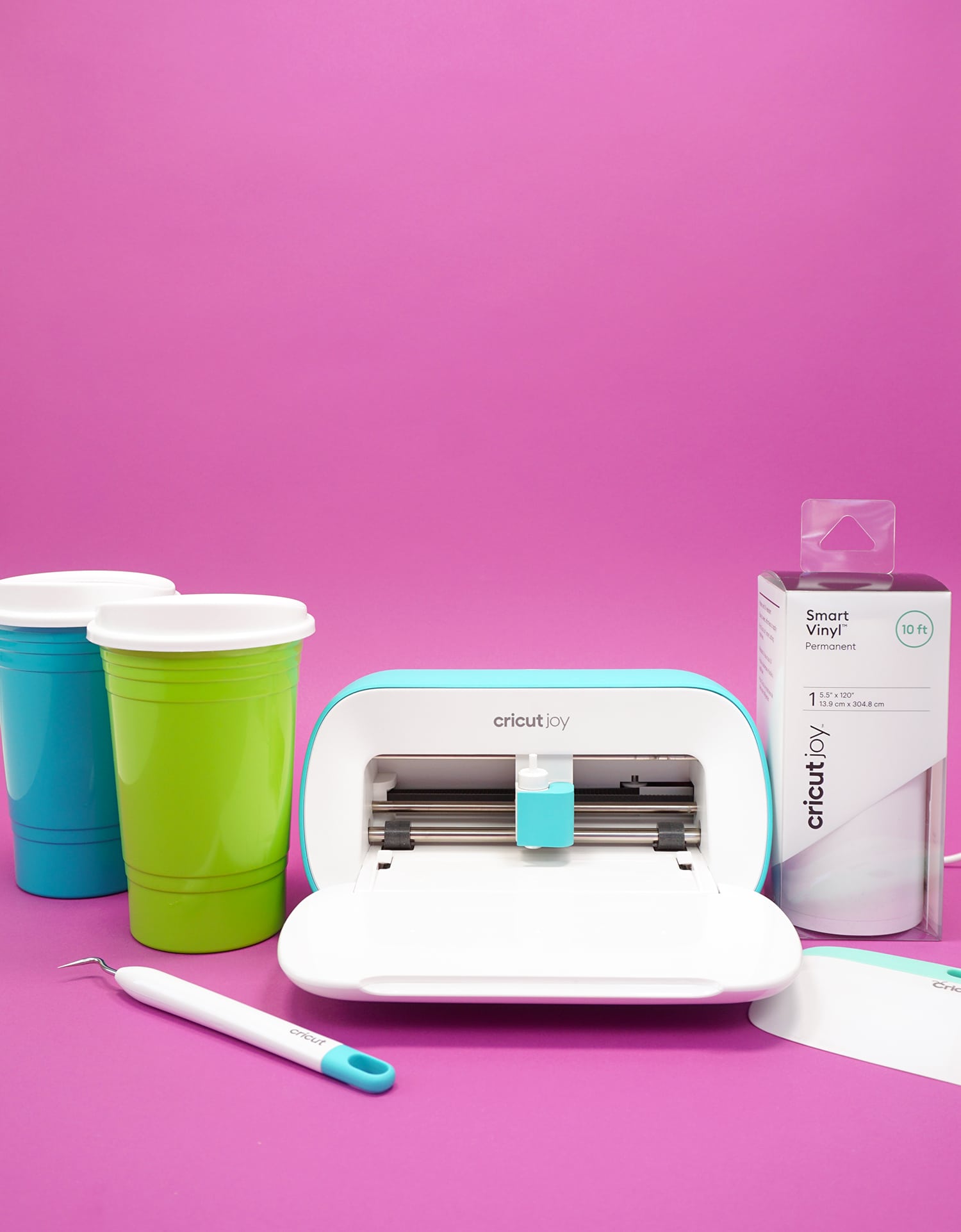 supplies for making personalized party cups with cricut joy machine