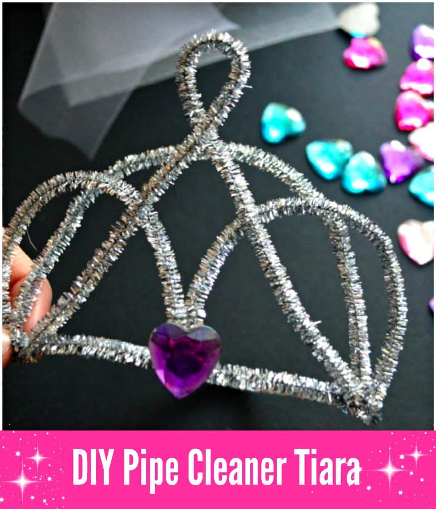 DIY pipe cleaner tiara kids craft