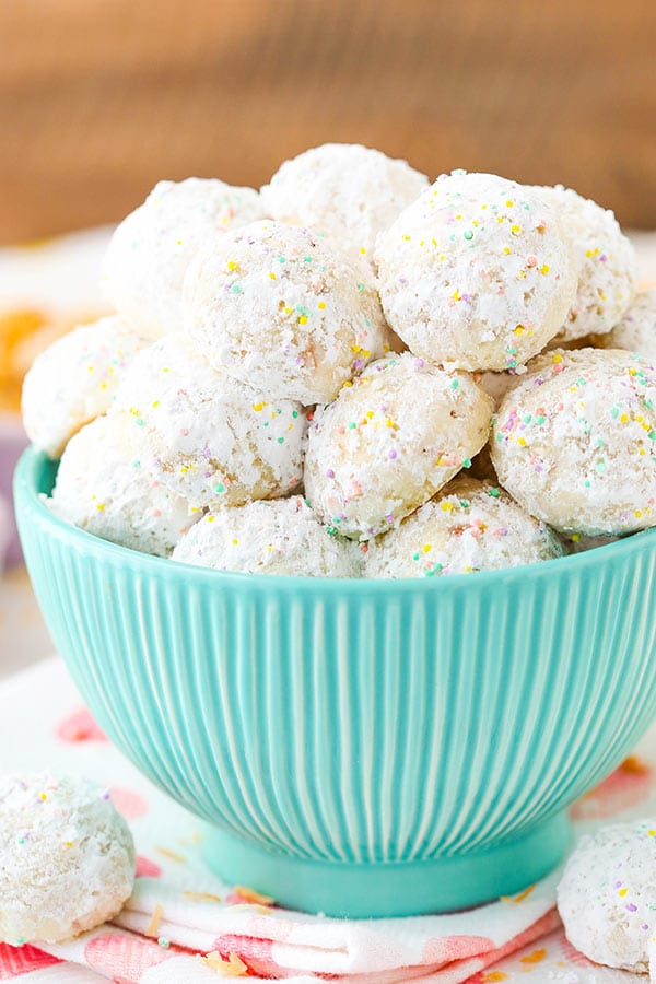 toasted coconut bunny tails in a bowl