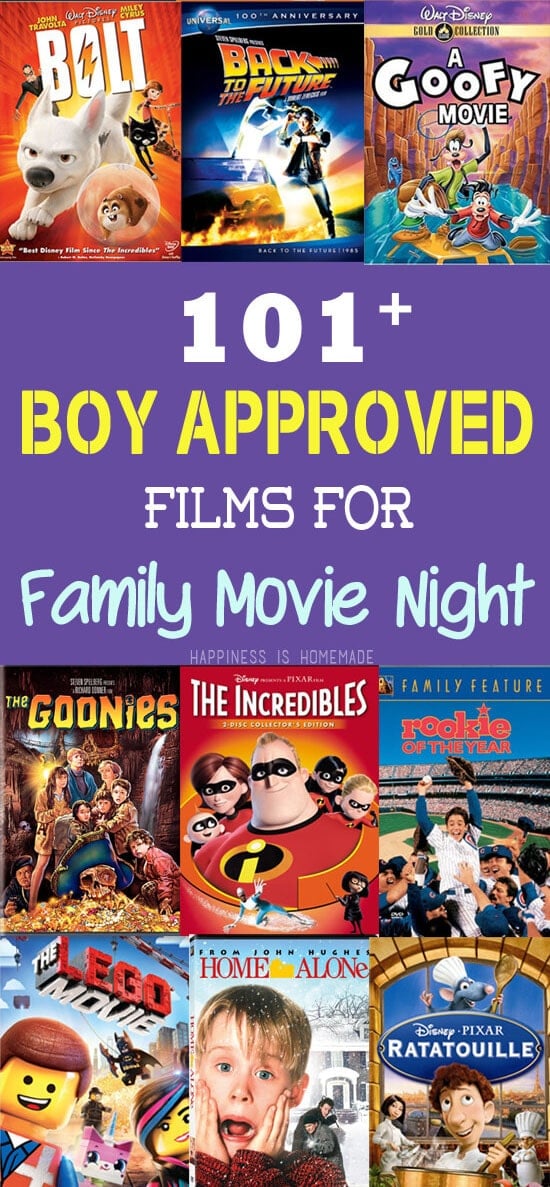 101 boy approved films for family movie night
