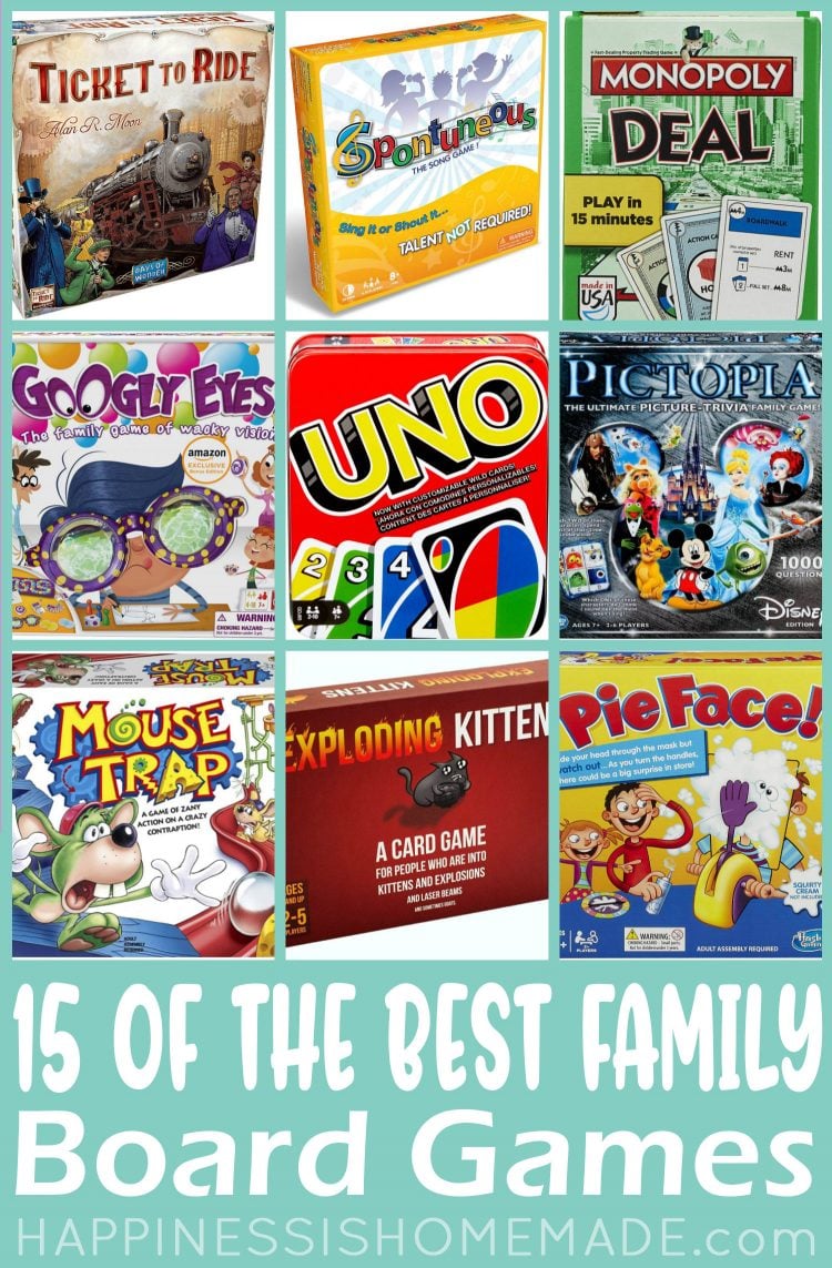 15 Of The Best Family Board Games Happiness Is Homemade
