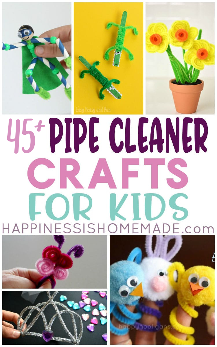 45+ Awesome Pipe Cleaner Crafts for Kids - Happiness is Homemade