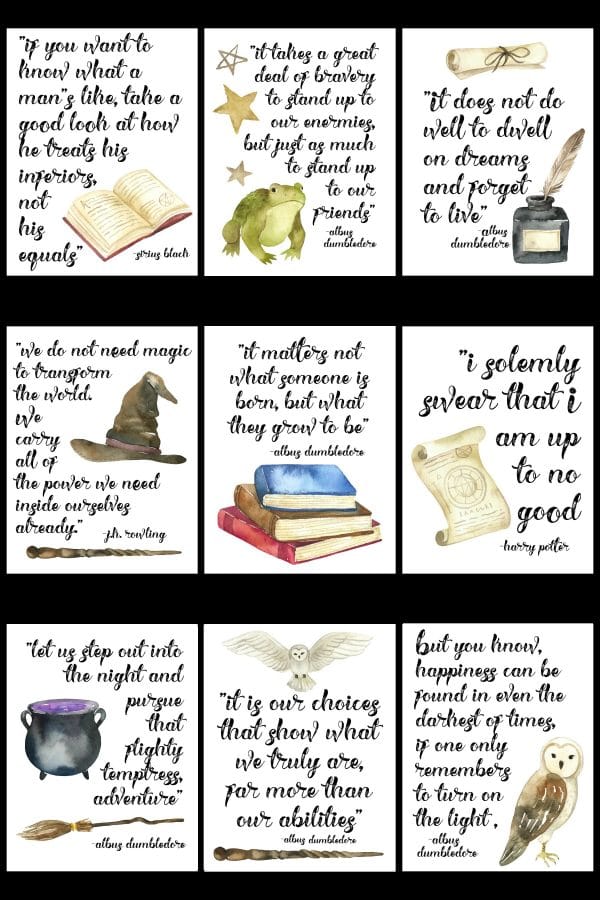 25 Free Harry Potter Printables Happiness Is Homemade