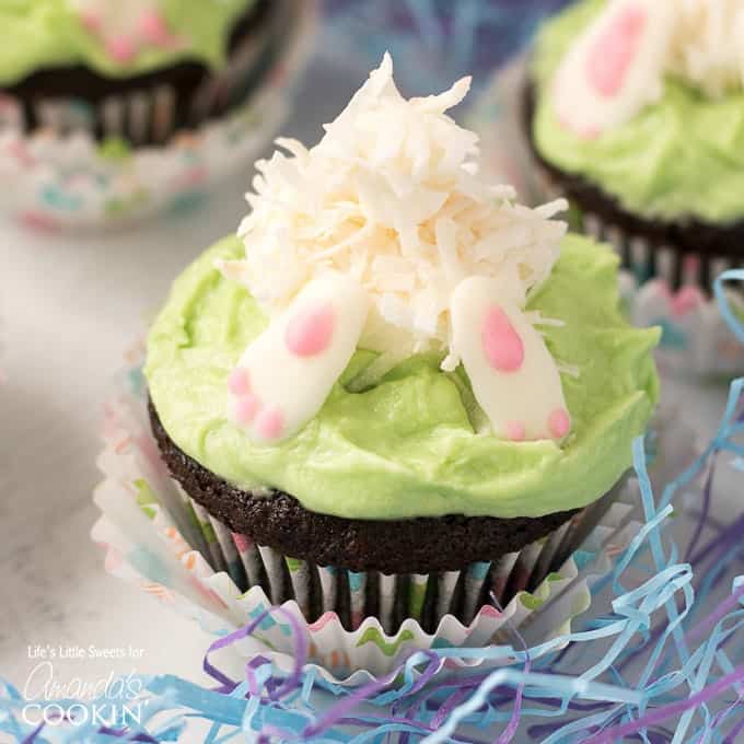 bunny butt cupcakes together