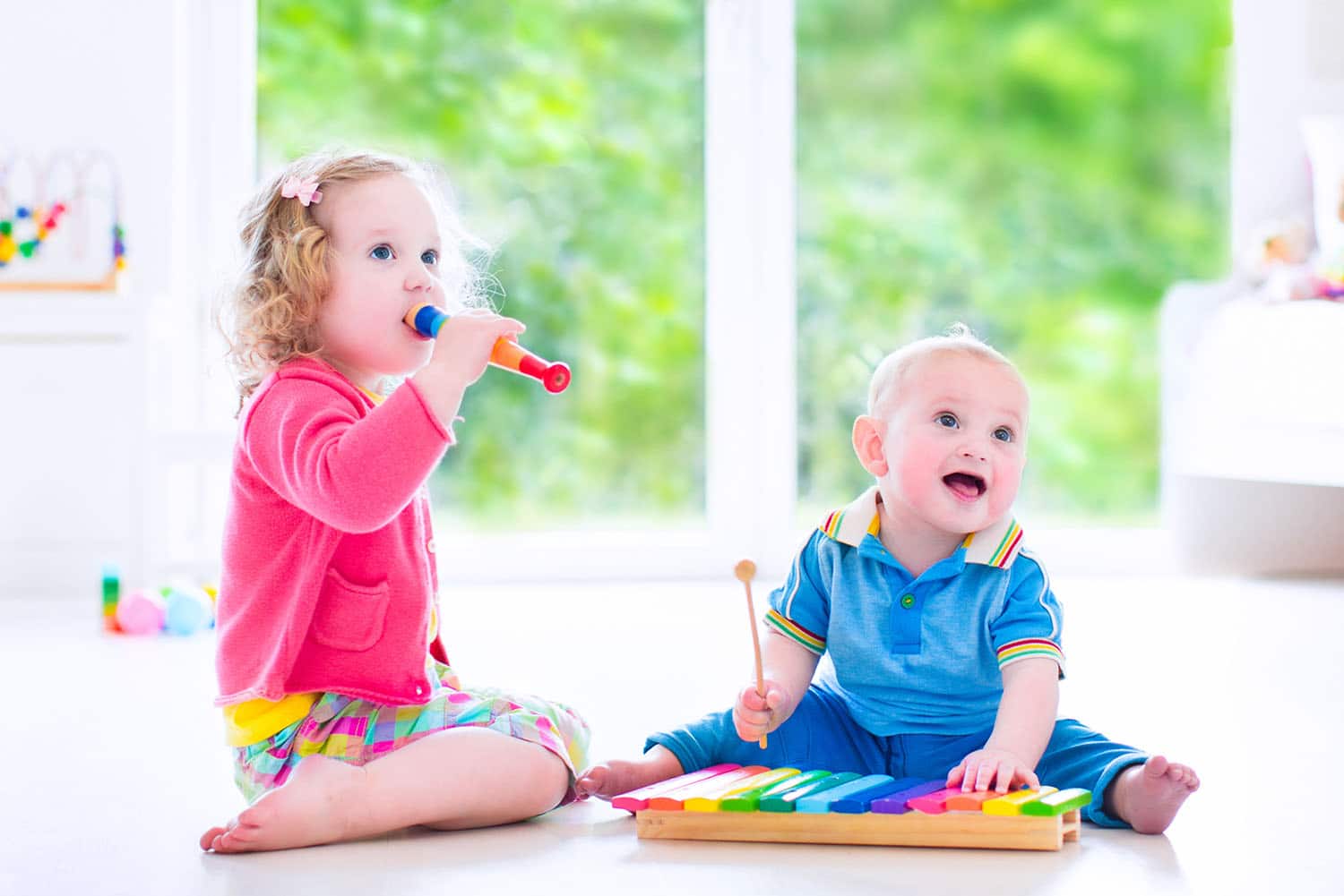 kids playing with musical instruments